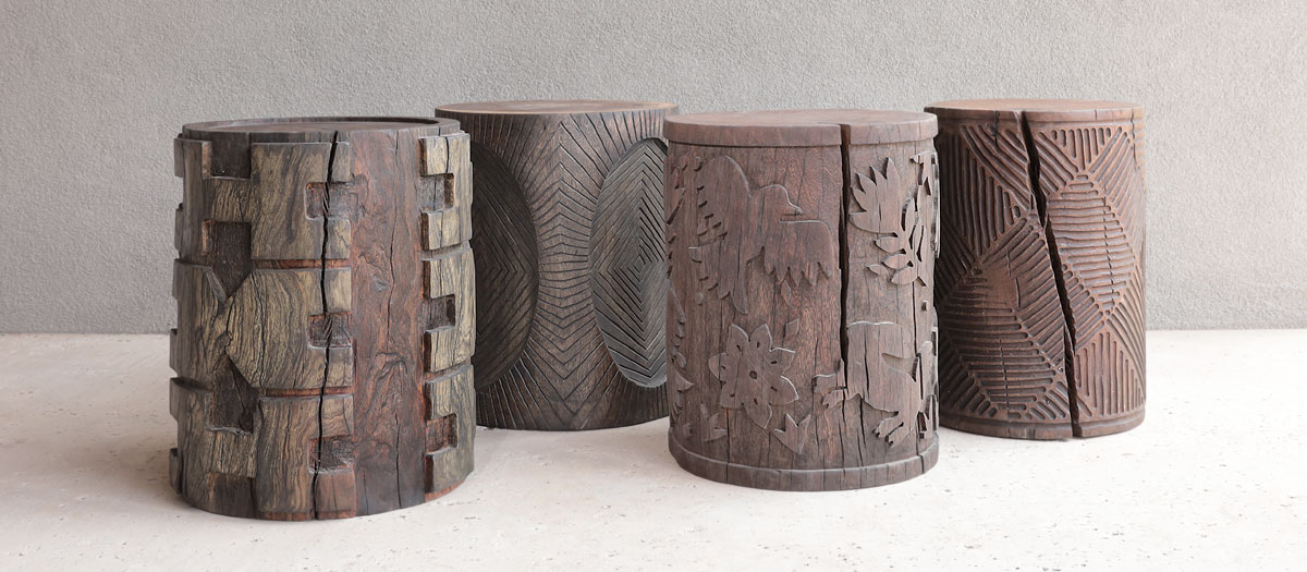  Hand Carved Wood Collection 
