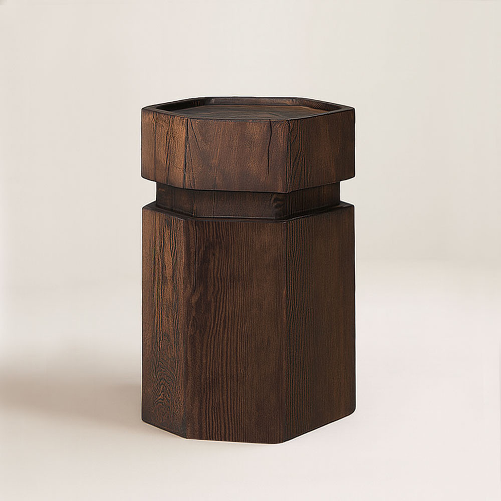 Cinco Side Table - Handcrafted Pentagon Side Table