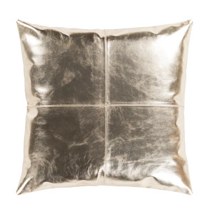 Champagne Leather Pillow - RTZ-001
18 x 18 inches