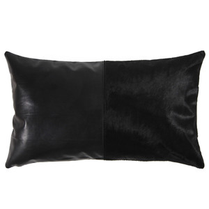 Duality Black Pillow
10 x 18 inches
Leather, Cowhide