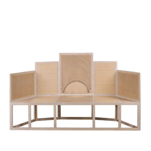 Tiered Rattan Bench
80.25 x 24.75 x 47.25 H inches, Seat 17.25 H inches
Mahogany, Rattan