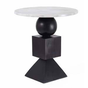 Domino Side Table
24 dia x 26.5 H inches
Ebony Finish
Oiled Topcoat