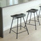 Noa Bar Stool
16 x 13 x 24 H inches
Leather and Powder Coated Metal Frame