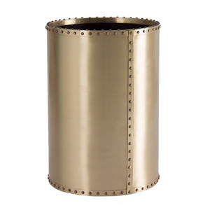 Ocean Liner Waste Bin
10 diameter x 14 H inches
Brass