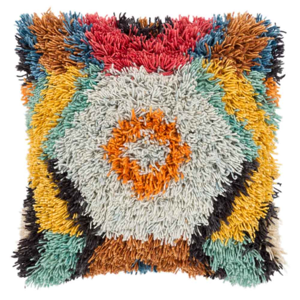 Woodstock Shag Pillow - AGD-002
20 x 20 inches
Wool & Cotton
Multicolor