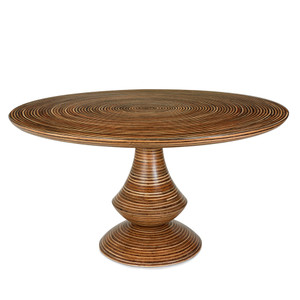 Showtime Rose Dining Table
54 dia x  29 H inches
Rattan Veneer