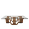 Luzon Square Cocktail Table - 02-SQ CT/MBR
Size: 45 x 45 x 12.5 H inches
Chestnut Veneer, Glass
Medium Brown