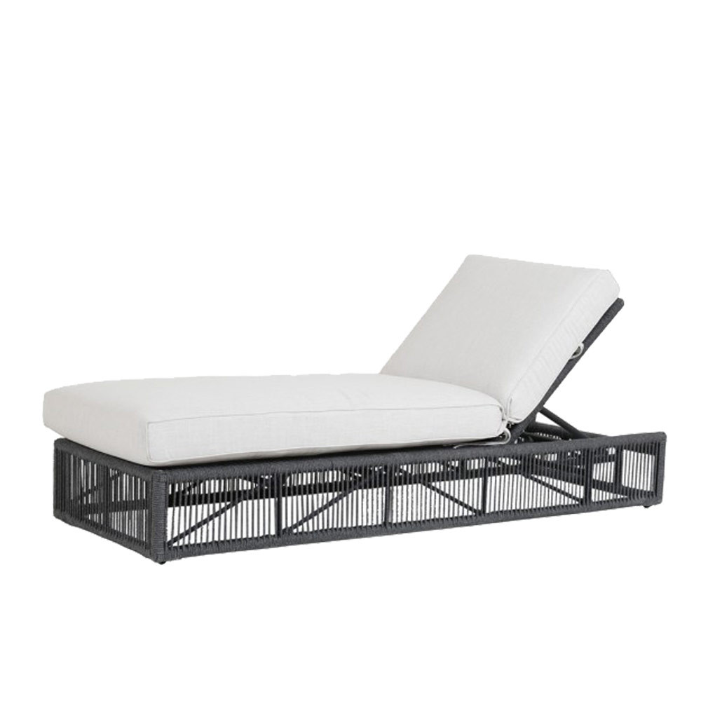 Milano Outdoor Chaise Lounge
30 x 78 x 12 H inches
Powder Coated Aluminum, Acrylic, Canvas
Charcoal Grey Milano Outdoor Chaise Lounge
30 x 78 x 12 H inches
Powder Coated Aluminum, Acrylic, Canvas
Charcoal Grey