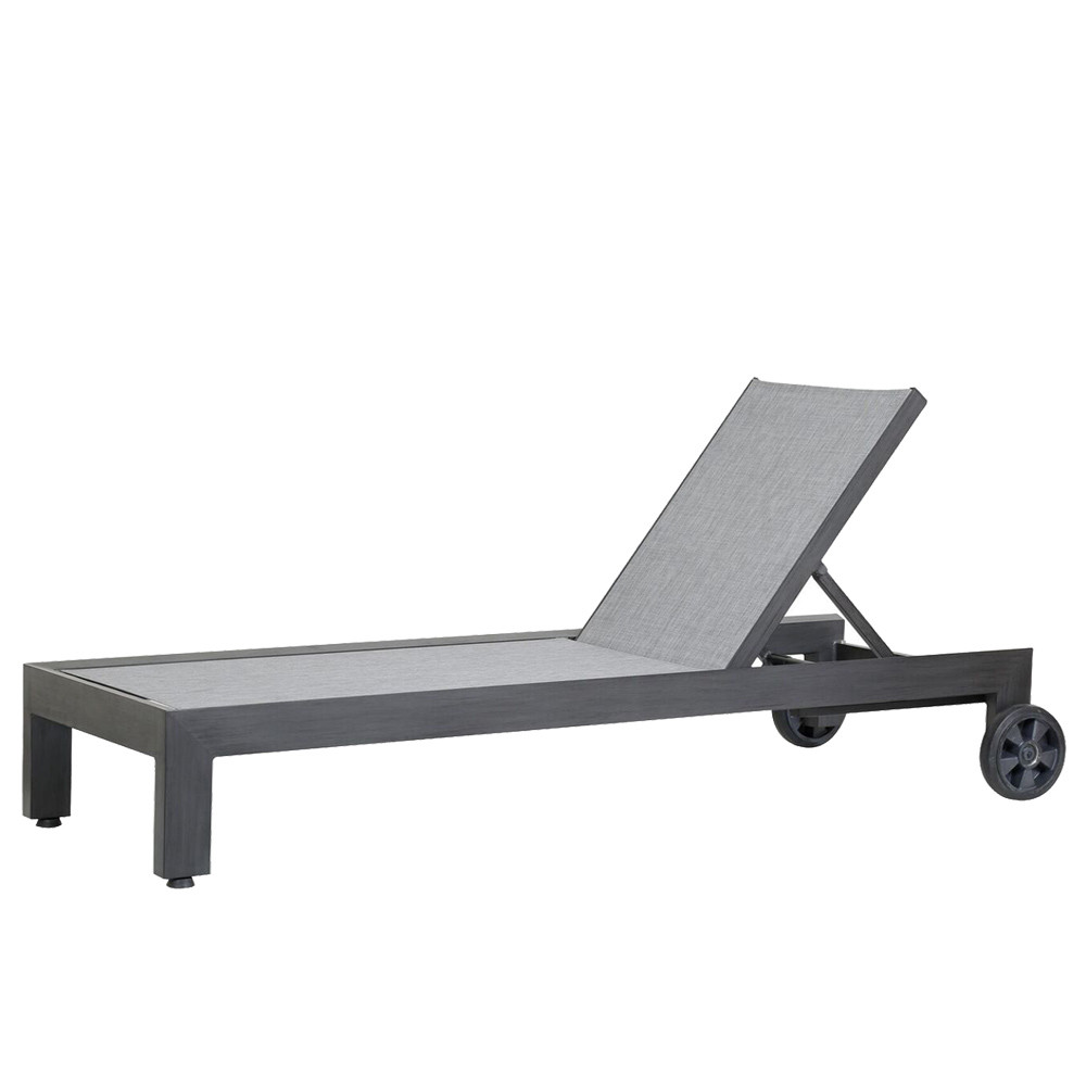 Redondo Chaise Lounge
28 x 79 x 12 H inches
Powder Coated Aluminum, Canvas Redondo Chaise Lounge
28 x 79 x 12 H inches
Powder Coated Aluminum, Canvas