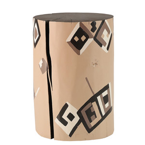 Diamante Hand Painted Log Table
12 dia x 16 H inches
Style B