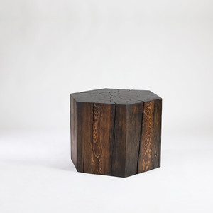 Hexágono Low Table
Hexagon Shaped Table
24.75 x 24.75 x 18 H inches
Dark Walnut