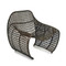 Bella Occasional Chair - 05-BELL CHR/BRN
21 x 36 x 33.75 H inches, Seat 16 H inches
Woven leather, Iron
Brown