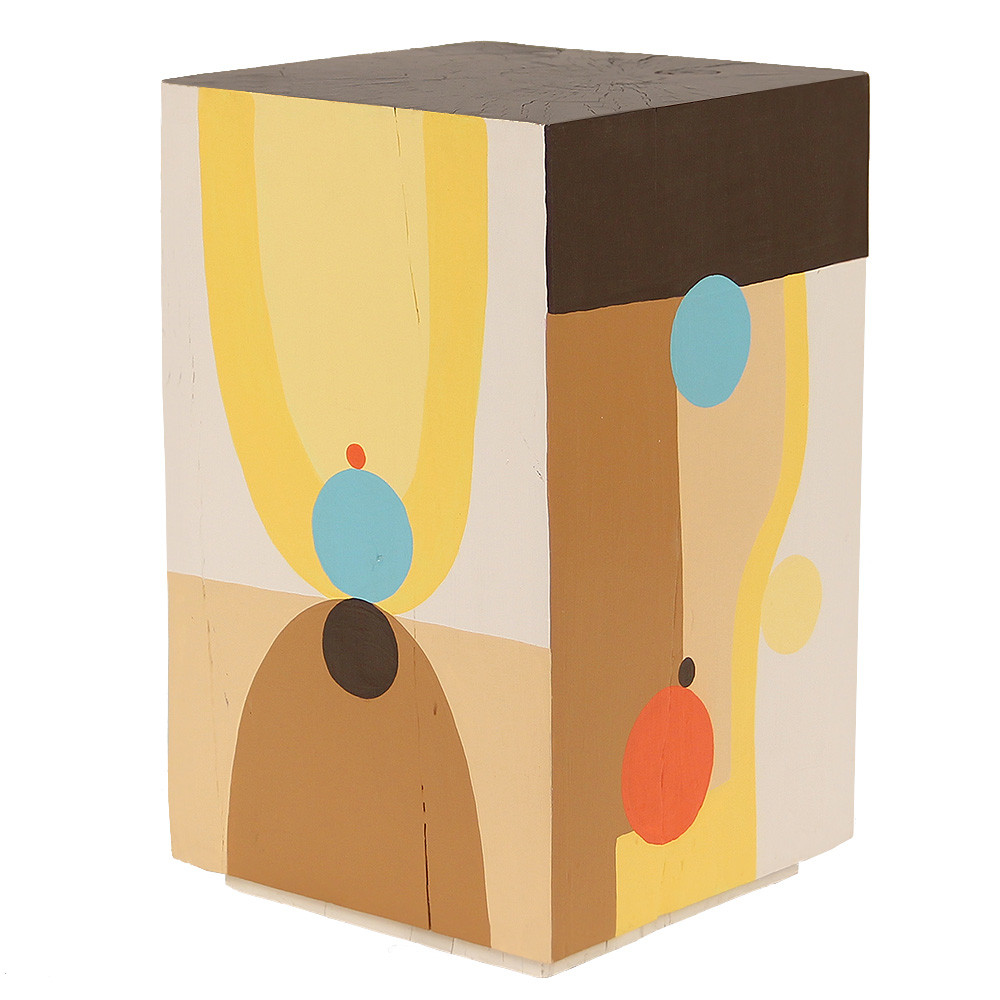 Rhythm Hand Painted Cube Table
12 x 12 x 19 H inches
Pine, Acrylic Paint
