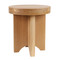 Xeno Occasional Table
18 dia x 20 H inches
White Oak
Natural