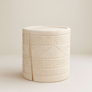 18 dia x 18 H inches
White Wash Finish