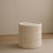 Nativo Hand Carved Solid Log Table
18 dia x 18 H inches
White Wash Finish