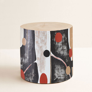 Alexandre Hand Painted Log Table
18 dia x 18 H inches
