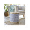 Eros Pouf
18 dia x 16 H inches
Cotton, Jute
Blue & White Mix