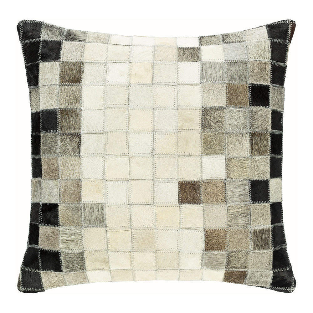 Geometric Patterned Cowhide Pillow Pfeifer Studio