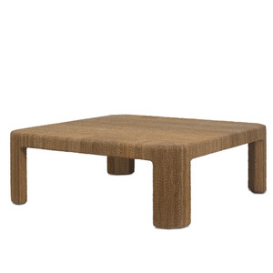 Corso Cocktail Table
43.5 x 43.5 x 16.5 H inches
Rope wrapped wooden frame
