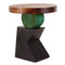 Lazlo Sculptural End Table
24 dia x 26.75 H inches
Spanish Cedar, Pine
Emerald Green, Ebony