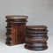 Andra Turned Wood Nesting Tables
24 x 14 x 18 H inches
Light Walnut Finish