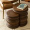 Andra Turned Wood Nesting Tables
24 x 14 x 18 H inches
Light Walnut Finish