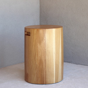 Xarles Occasional Table
16 dia x 22 H inches
White Oak
Sealed Topcoat