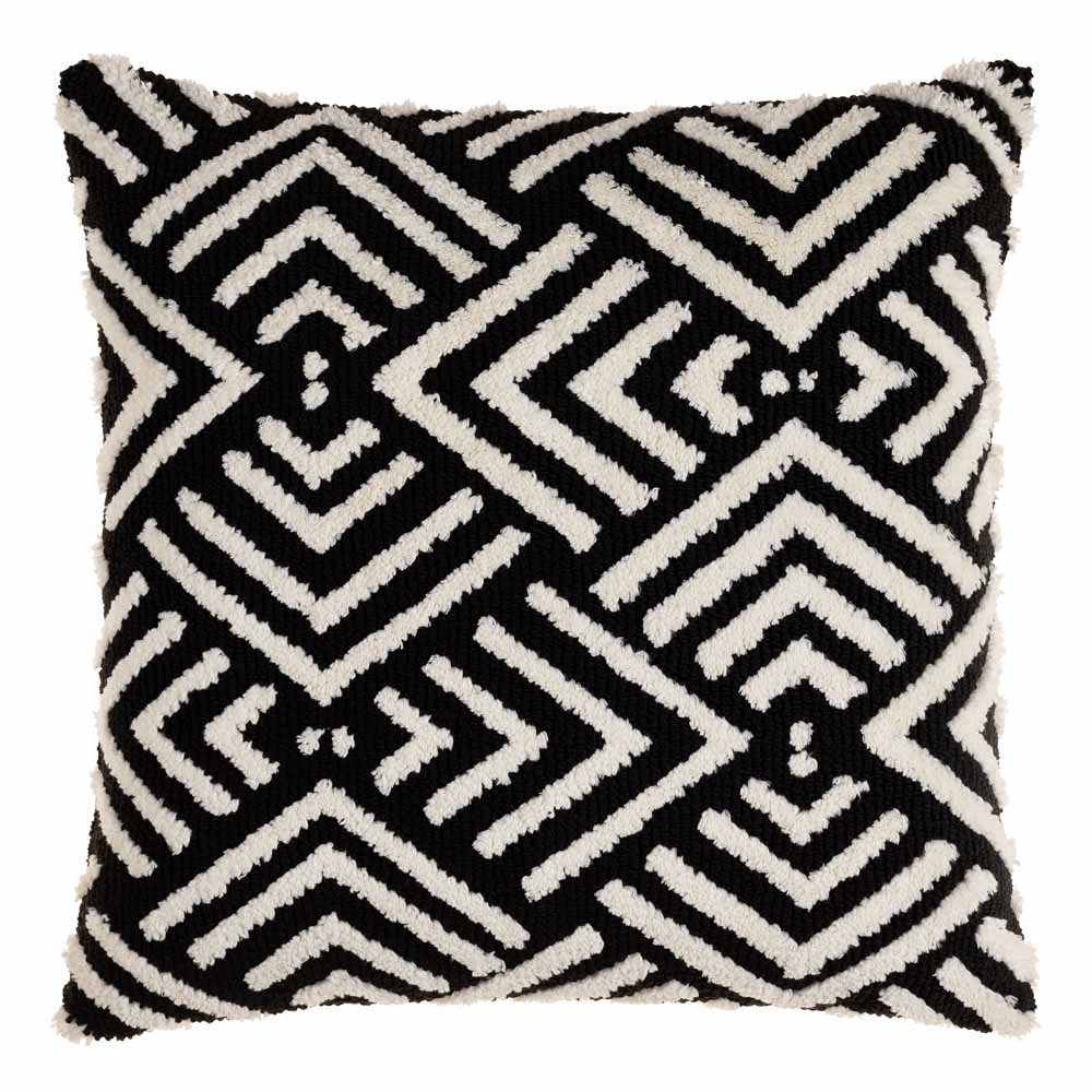 Black and White Geometric Pillow | Pfeifer Studio