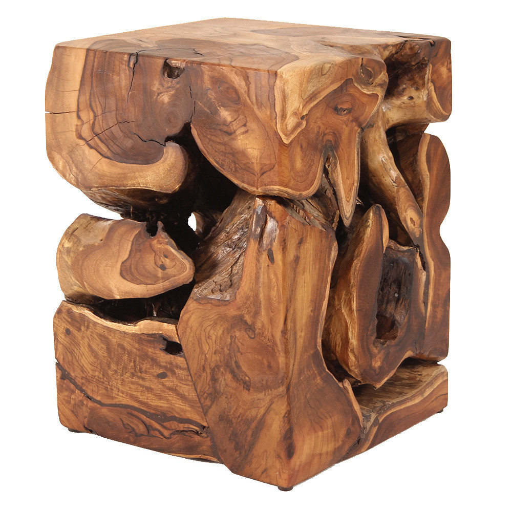 The Enduring Elegance of Black Teak Root Side Tables