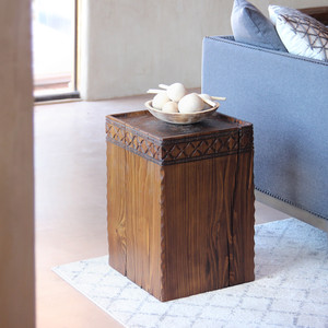 Chimayo Cube Table
14 x 14 x 21 H inches
Honey Brown Finish