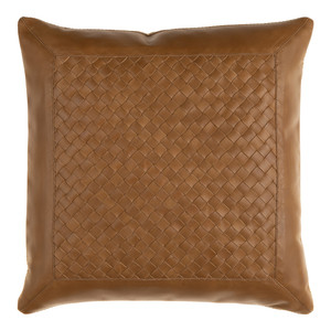 Lawdon Woven Leather Pillow
18 x 18 inches
Leather
