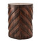 Cheurón Hand Carved Log Table
12 - 16 dia x 18 H inches