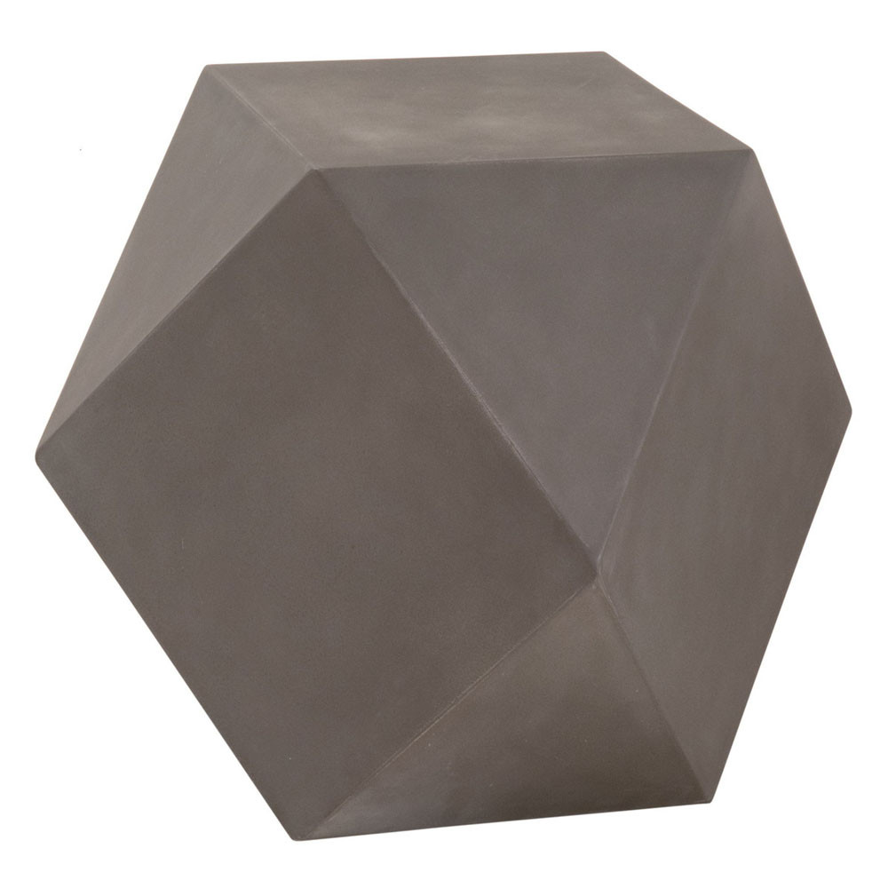 Facet Accent Table - 4613.SLA-GRY
17.5 x 17.5 x 19 H inches
Concrete
Slate Grey