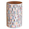 Color Zip Hand Painted Log Table
12 - 16 dia x 18  H inches