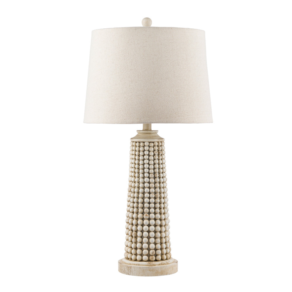 KauaTable Lamp - KUL-002 
15 dia x 29 H inches
Ceramic Composite, Linen
Cream

