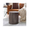 Troy End Table 
16 dia x 18 H inches
Wood
Grey