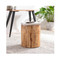 Troy End Table 
16 dia x 18 H inches
Wood
Natural