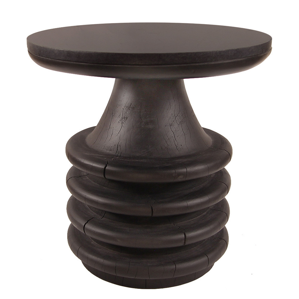 Ring Marble Topped End Table
22 dia x 22 H inches
Ebony, Black Marble Ring Marble Topped End Table
22 dia x 22 H inches
Ebony, Black Marble