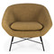 Barrow Lounge Chair 
32 x 31.5 x 28 H inches, 16.5 inch seat height
Fabric, High-Density Foam, Metal
Ginger