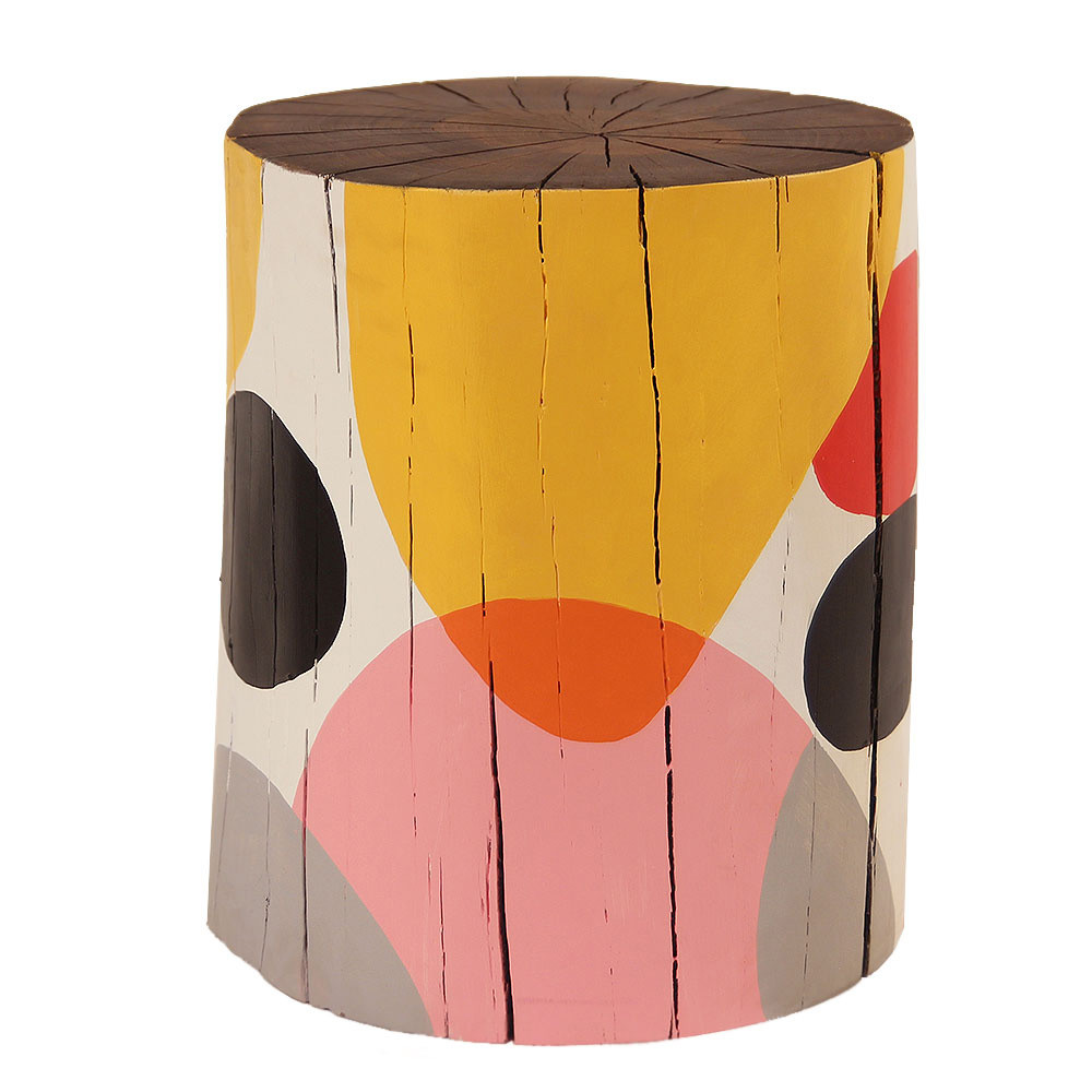 Cherie Hand Painted Log Table
12 - 16 dia x 18 H inches