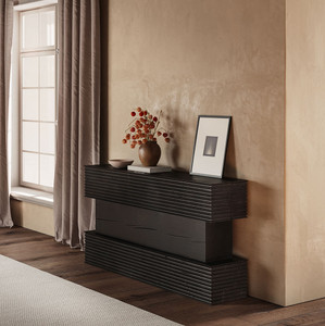 Lopez Console Table
Organic Modern Console Table
12 x 60 x 30 H inches
Ebony Finish