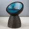 Galaxia Turned Wood Chair
22 dia x 30 H inches
Dark Walnut, Azure Blue Finish 