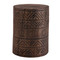 Talladora Hand Carved Log Table
Geometric Carved Pattern Table
12 - 16 dia x 18 H inches
Cocoa Brown