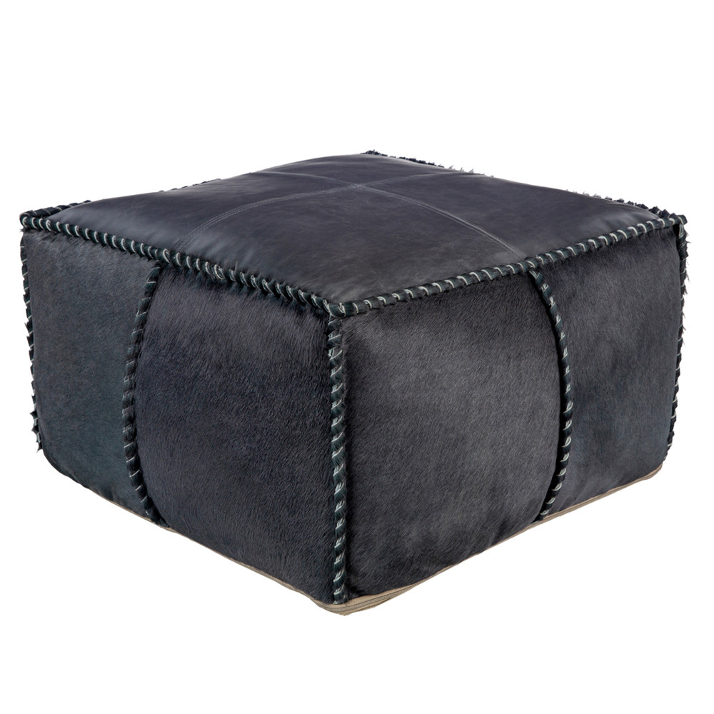 High Plains Cowhide Pouf - RGPF-001
22 x 22 x 13 H inches
Leather, Hair-On