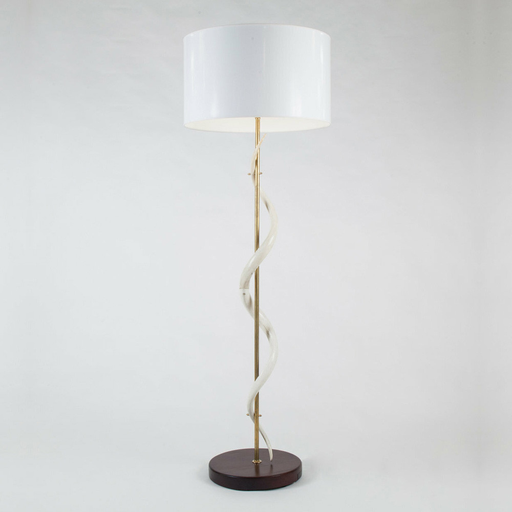 Chongwe Kudu Core Floor Lamp - SL4
24 diameter x 70 H inches
Kudu Core Horn, Wood, Linen Chongwe Kudu Core Floor Lamp - SL4
24 diameter x 70 H inches
Kudu Core Horn, Wood, Linen
