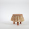 Scandia Raffia Skirt Stool Table
Tiki skirt side table
18 dia x 18 H inches
Spanish Cedar
Natural
