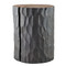 Escalera Hand Carved Log Table
12 - 16 dia x 18 H inches
Pale Black