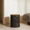 Garibaldi Hand Carved Log Table
12 - 16 dia x 18 H inches
Pale Black