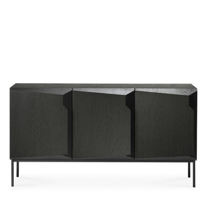 Stairs Sideboard
59.5 x 18.5 x 31.5 H inches
Solid Oak, Metal Legs
Black
